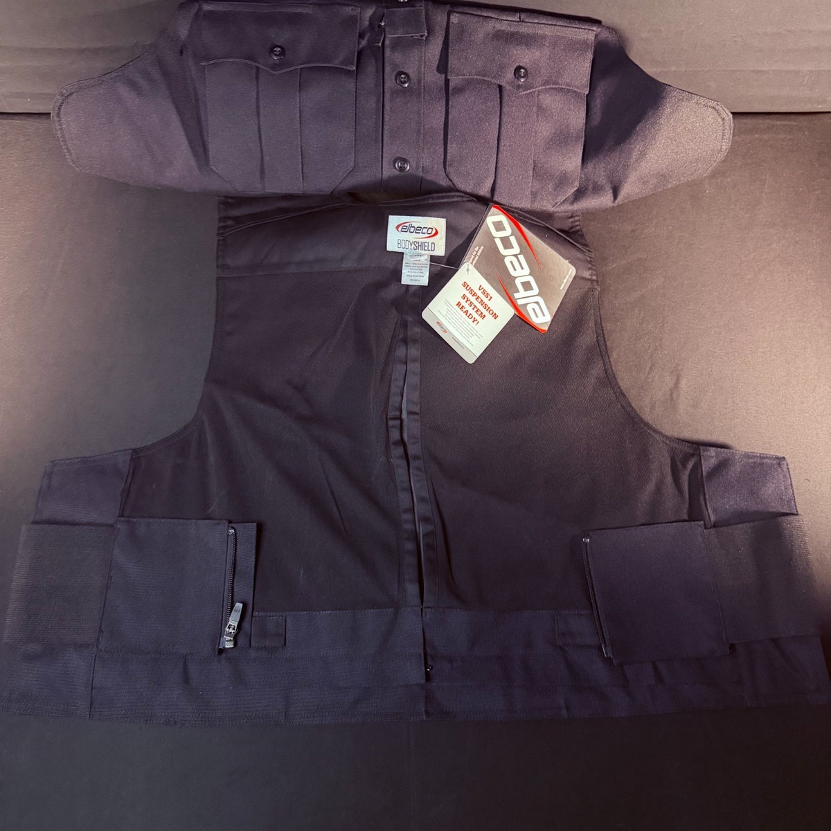 Elbeco BodyShield Tactical Armor Carrier Vest Size Large Regular Midnight Navy