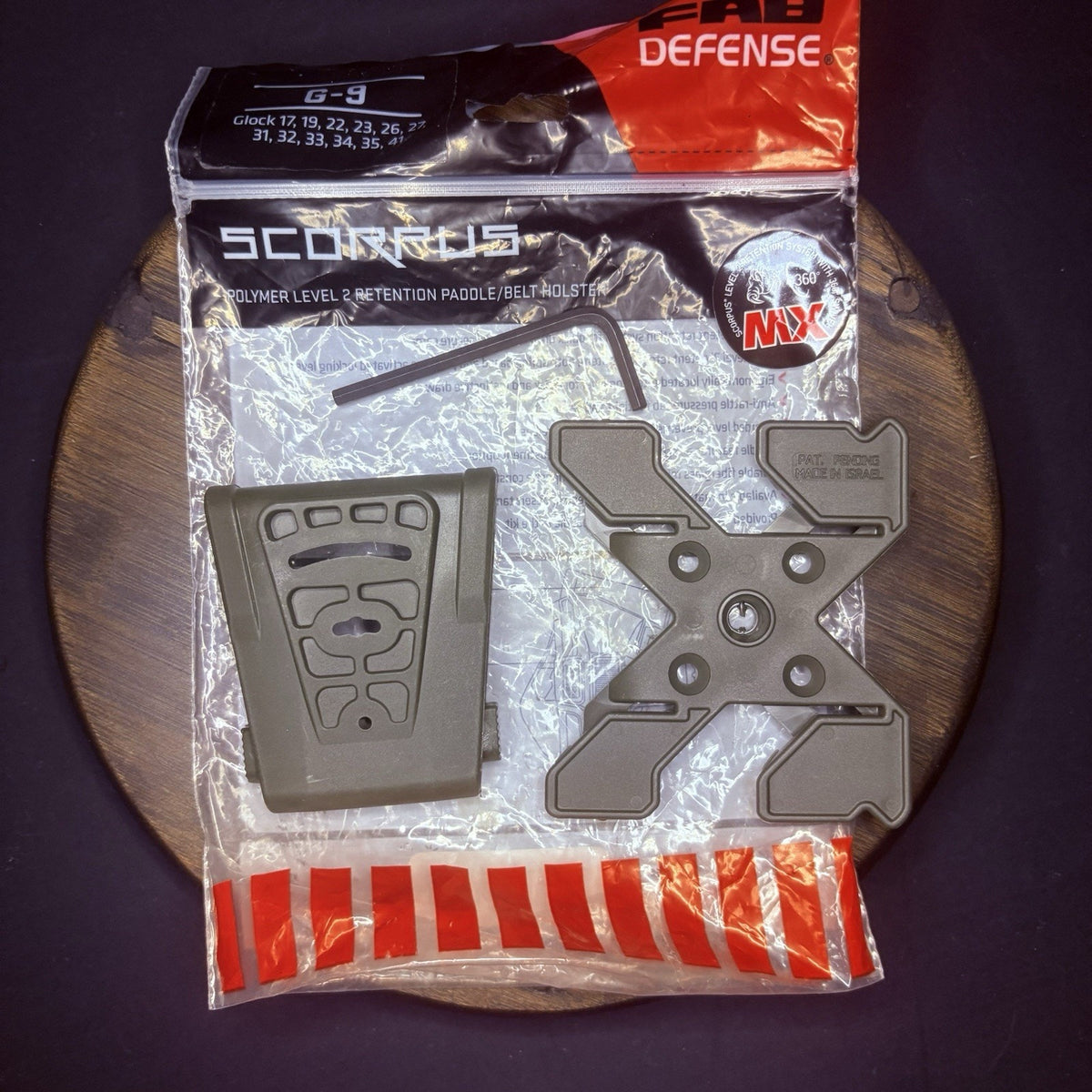 FAB Defense G-9 Scorpus GLOCK Retention Belt Loop Holster Attachment
