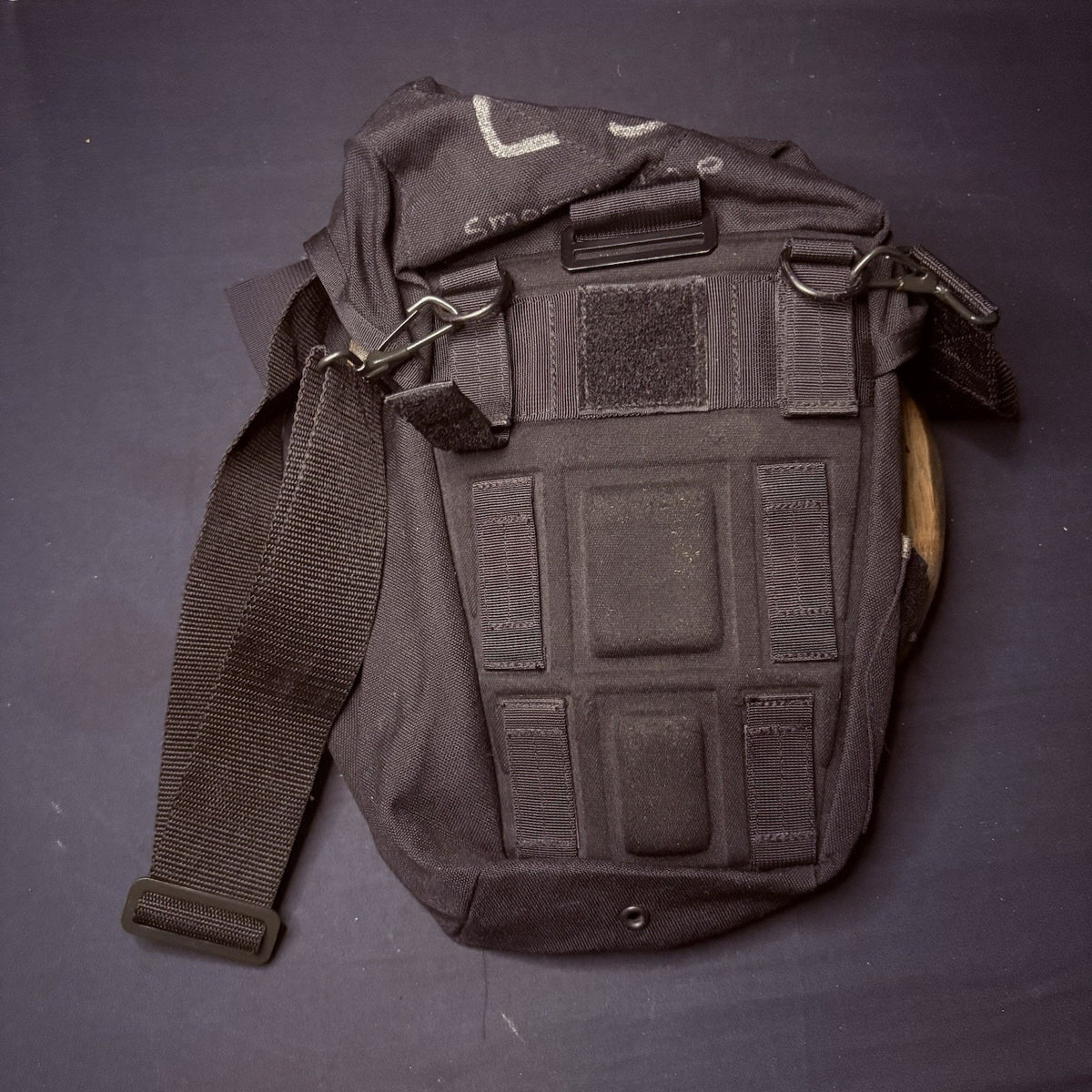 Gas Mask Or Large Utility Pouch EMT Tactical Military Hunting Black Nylon Case