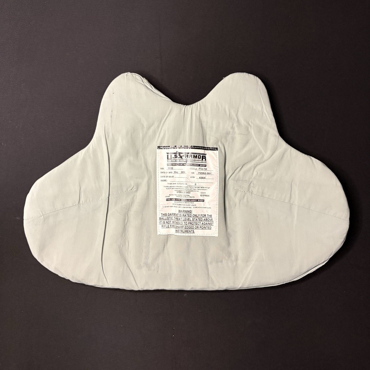 US Armor Level 2 (II) Bullet Proof Vest Size Female SMALL w/ Trauma Plate