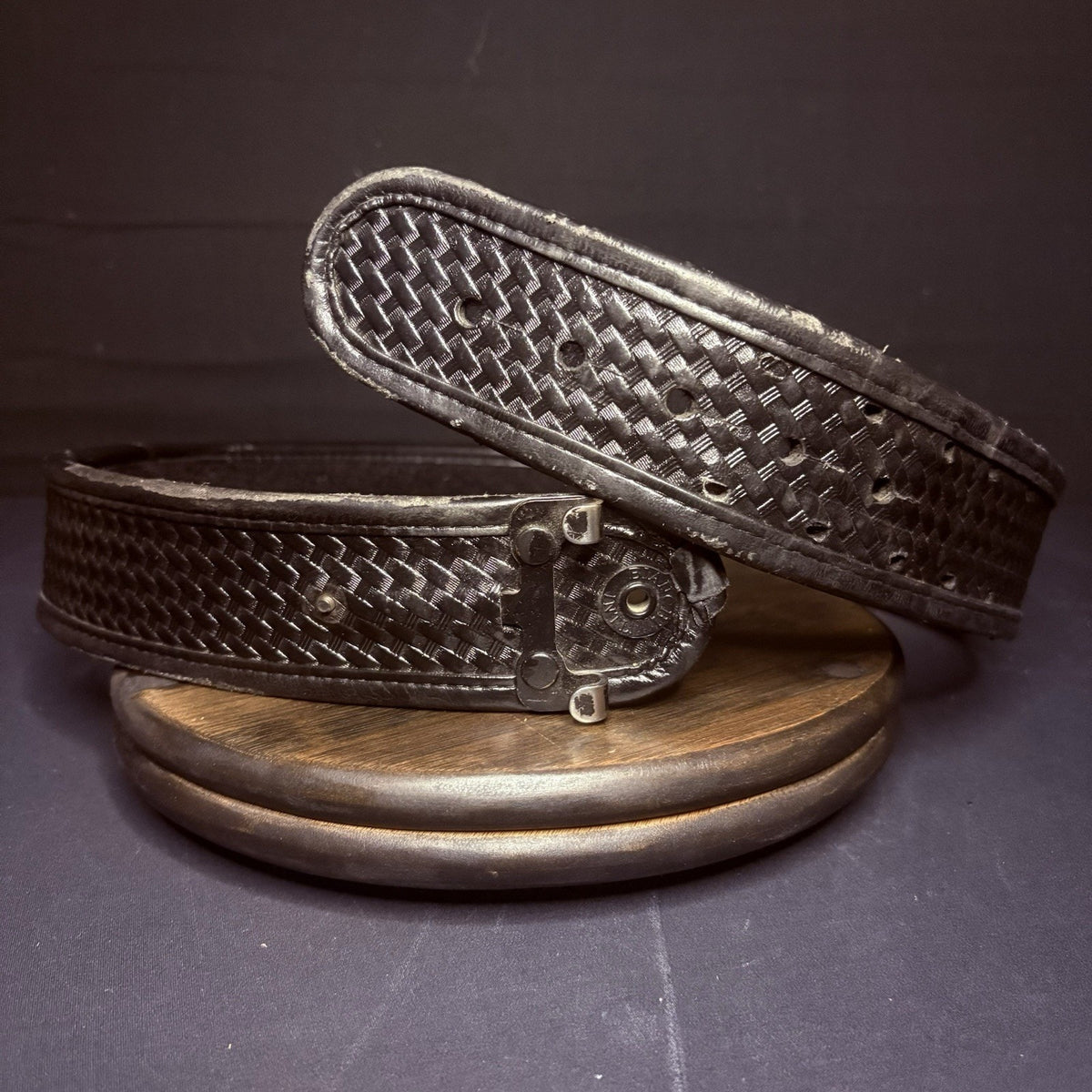 Bianchi Duty Belt Size 36" AccuMold 7960 Black Basketweave Leather