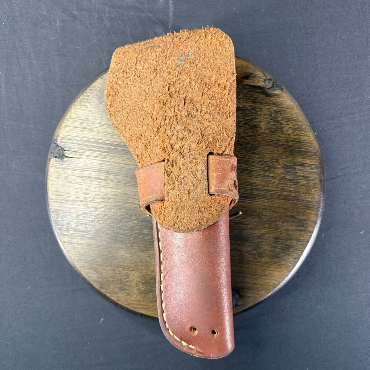Single Action Revolver Holster Fits Up To 6” Left Hand Draw Hand Made Leather