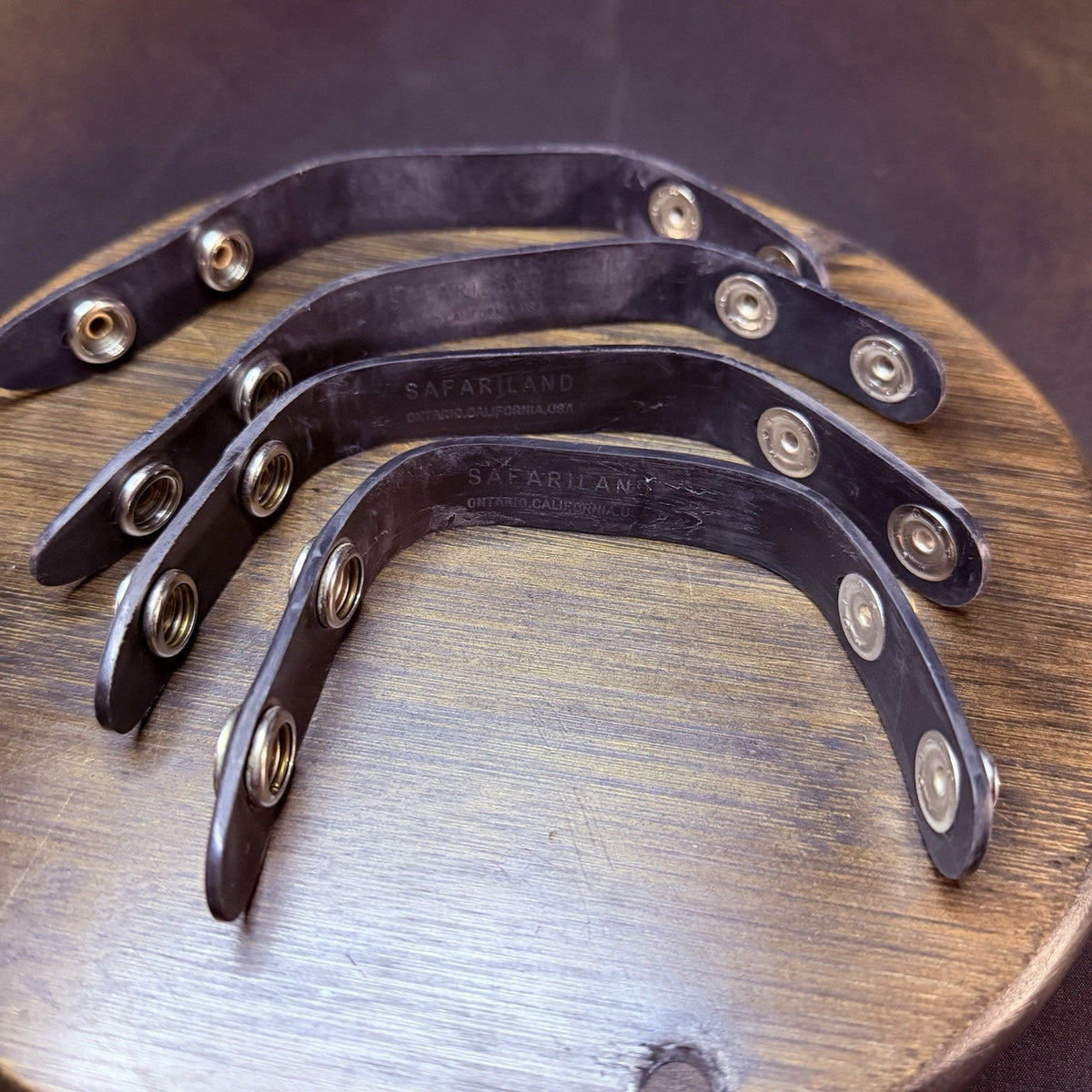 Safariland Belt Keeper Black With Chrome Nickle Snaps Set Of 4