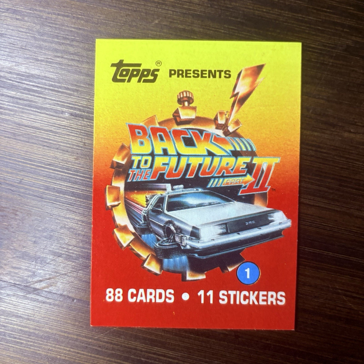 Back To The Future 2 1989 Topps #1 Title Card Will Grade High, See Photos