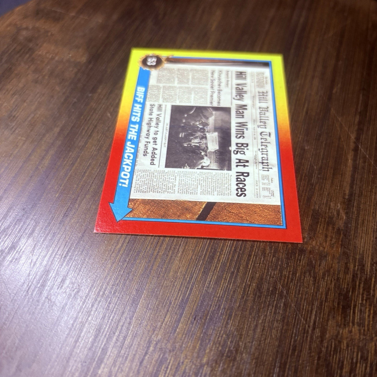Back To The Future Part II 2 Topps Trading Card #53 "Biff Hits The Jackpot"