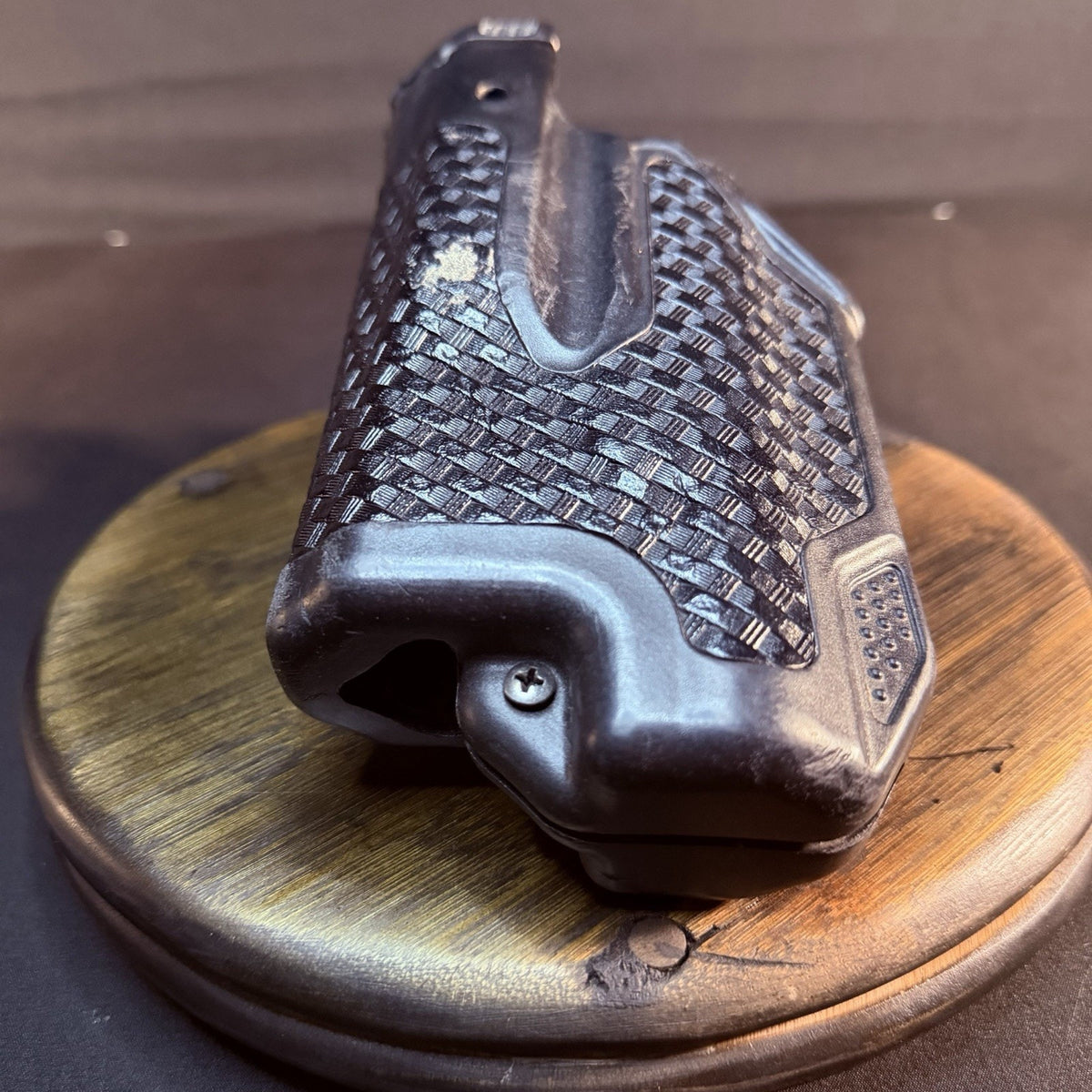 Blackhawk Epoch Duty Holster Size Glock 17/22/31 Basketweave Leather w/ Light RH