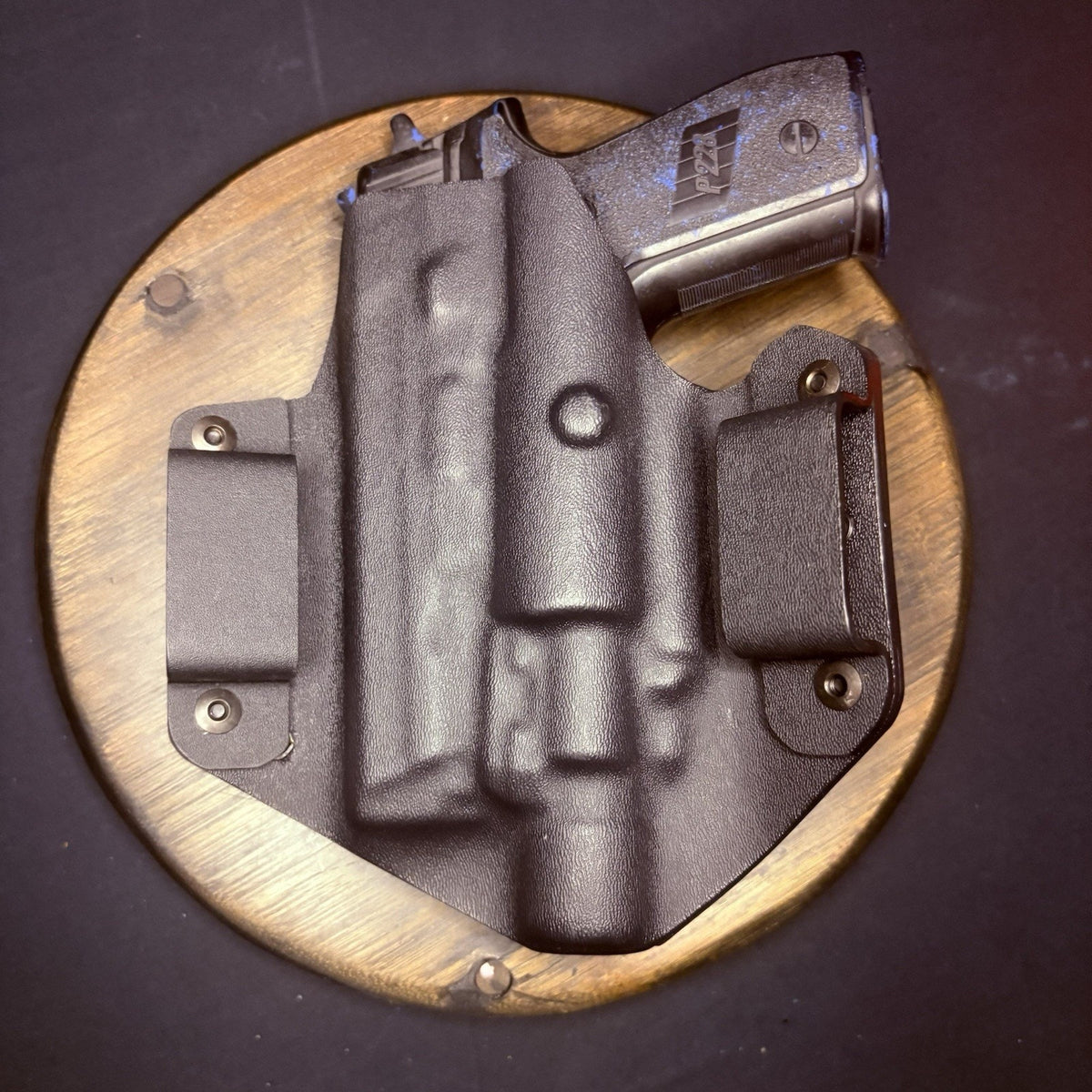 Sig Sauer P228 + Light Holster Kydex Black Double Belt Loop