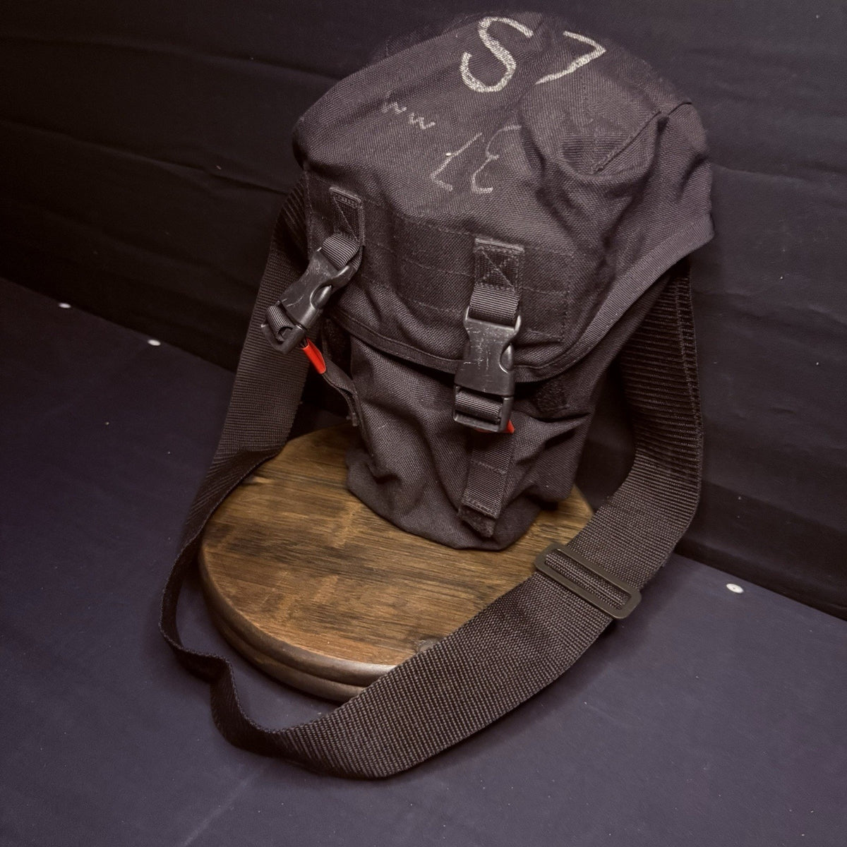 Gas Mask Or Large Utility Pouch EMT Tactical Military Hunting Black Nylon Case
