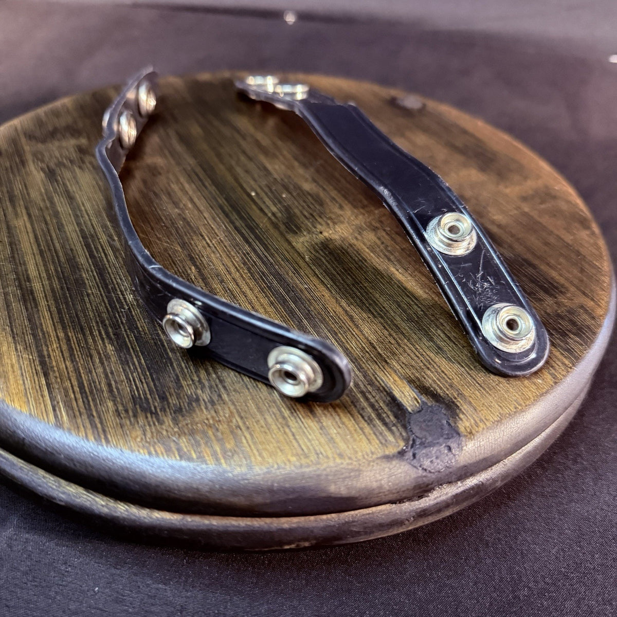 Safariland Belt Keeper Plain Black With Chrome Nickle Snaps 8" Set Of 2