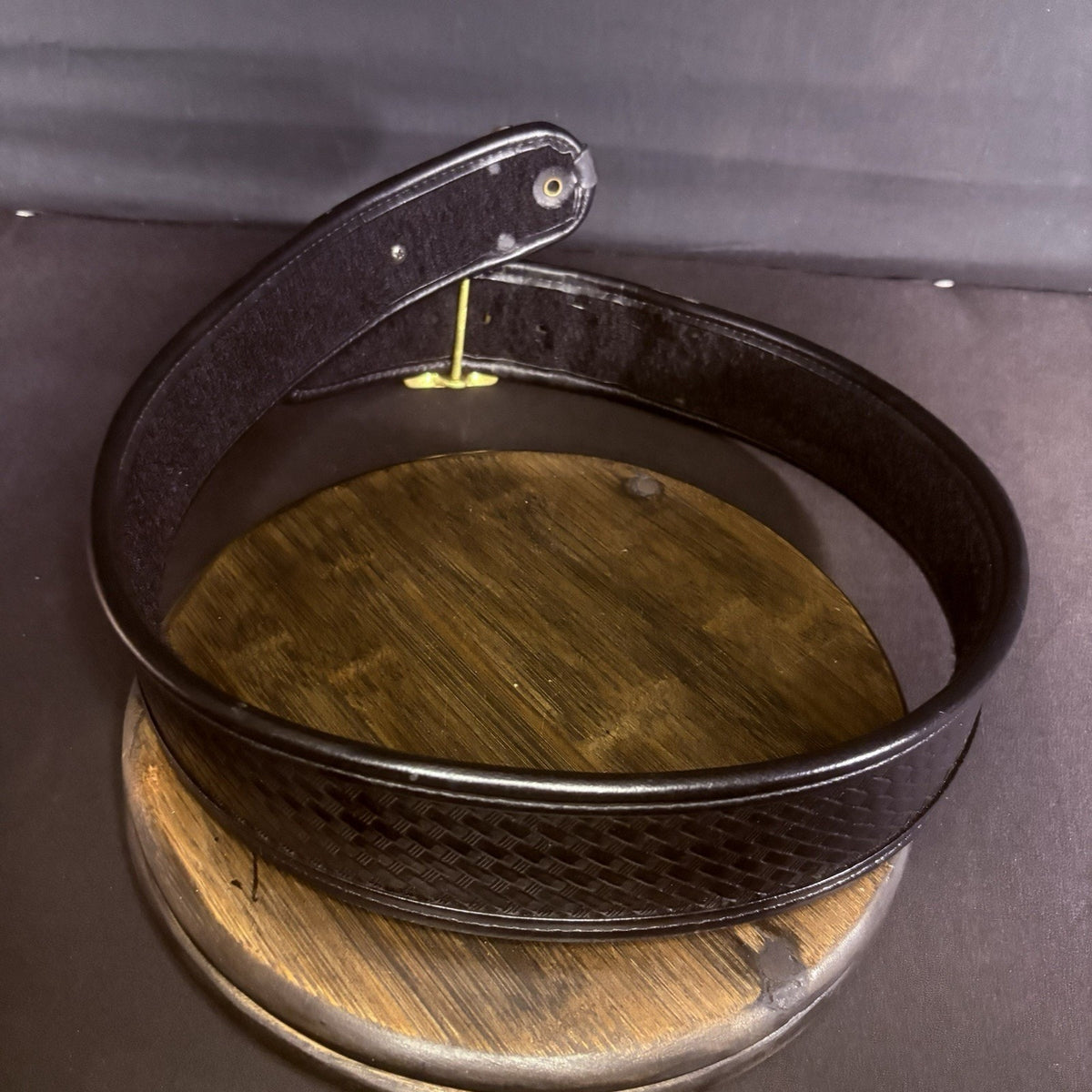 Bianchi Duty Belt (Size 34" - 36") Waist AccuMold Brass, Basket Weave Leather