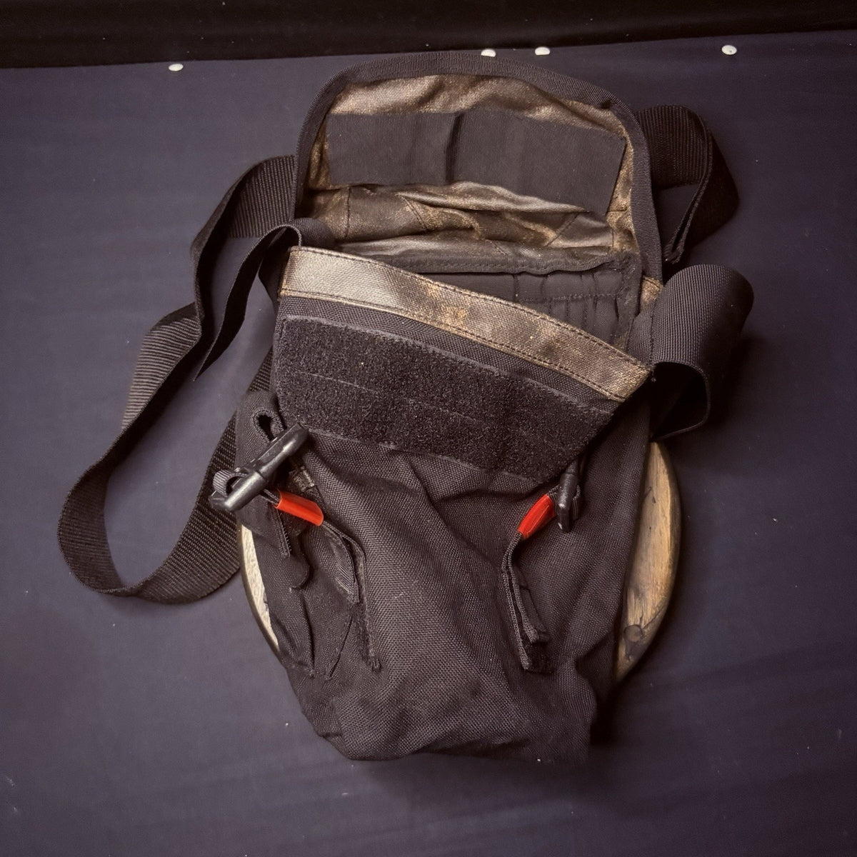 Gas Mask Or Large Utility Pouch EMT Tactical Military Hunting Black Nylon Case
