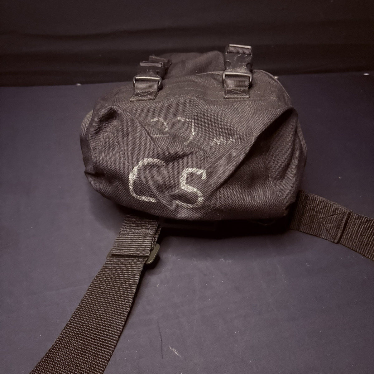 Gas Mask Or Large Utility Pouch EMT Tactical Military Hunting Black Nylon Case