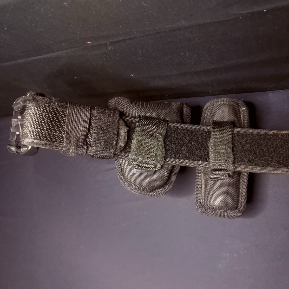 Bianchi Nylon Duty Belt 34"-40" w/Double Handcuff, Baton, Mace, Radio Holster