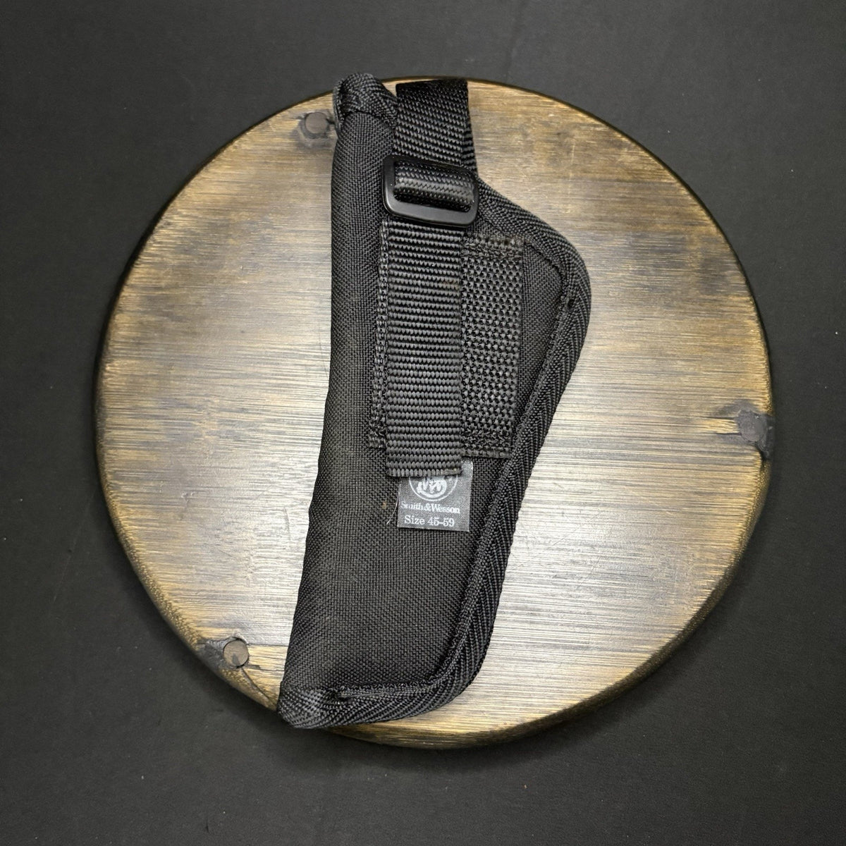Smith & Wesson Nylon Holster Size 45-59 Black RH OWB Snap Closure