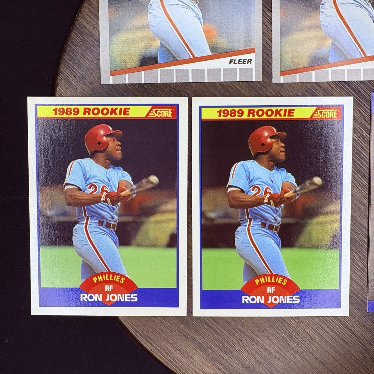 Ron Jones (Lot Of 7) Rated Rookie Cards, Donruss, Fleer, Score #574, #40, #639
