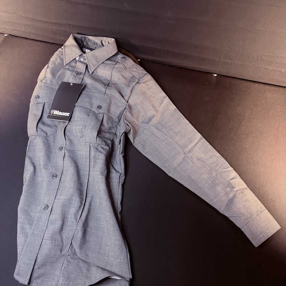 Blauer Long Sleeve Shirt Size Women 32 Small 8450W Grey Wool Class A Uniform