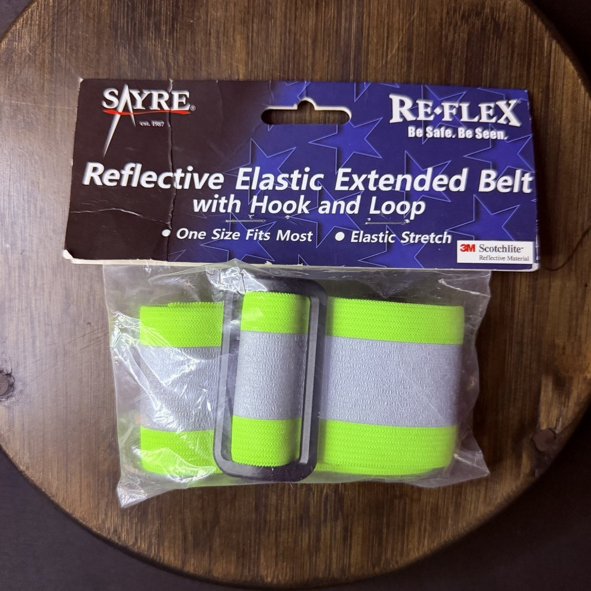 Sayre Reflective Belt Size Universal Elastic Hook And Loop 500 Candle Power 3M