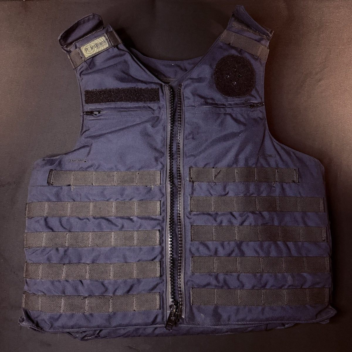 PB Tactical 3A Carrier Vest Size Medium Long Blue Ballistic IIIA, Vented Padding