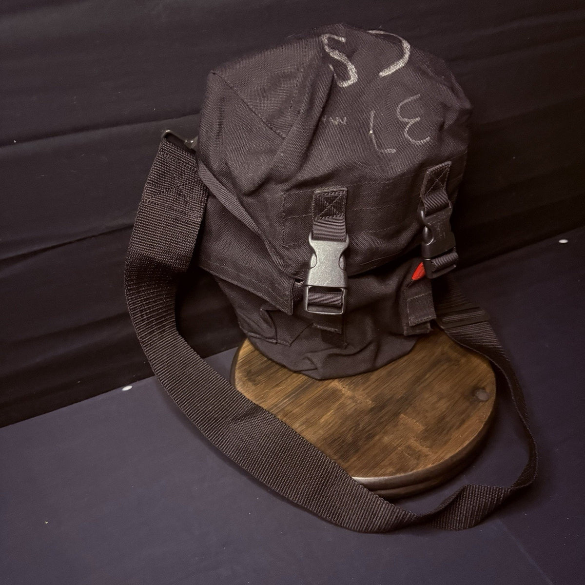 Gas Mask Or Large Utility Pouch EMT Tactical Military Hunting Black Nylon Case