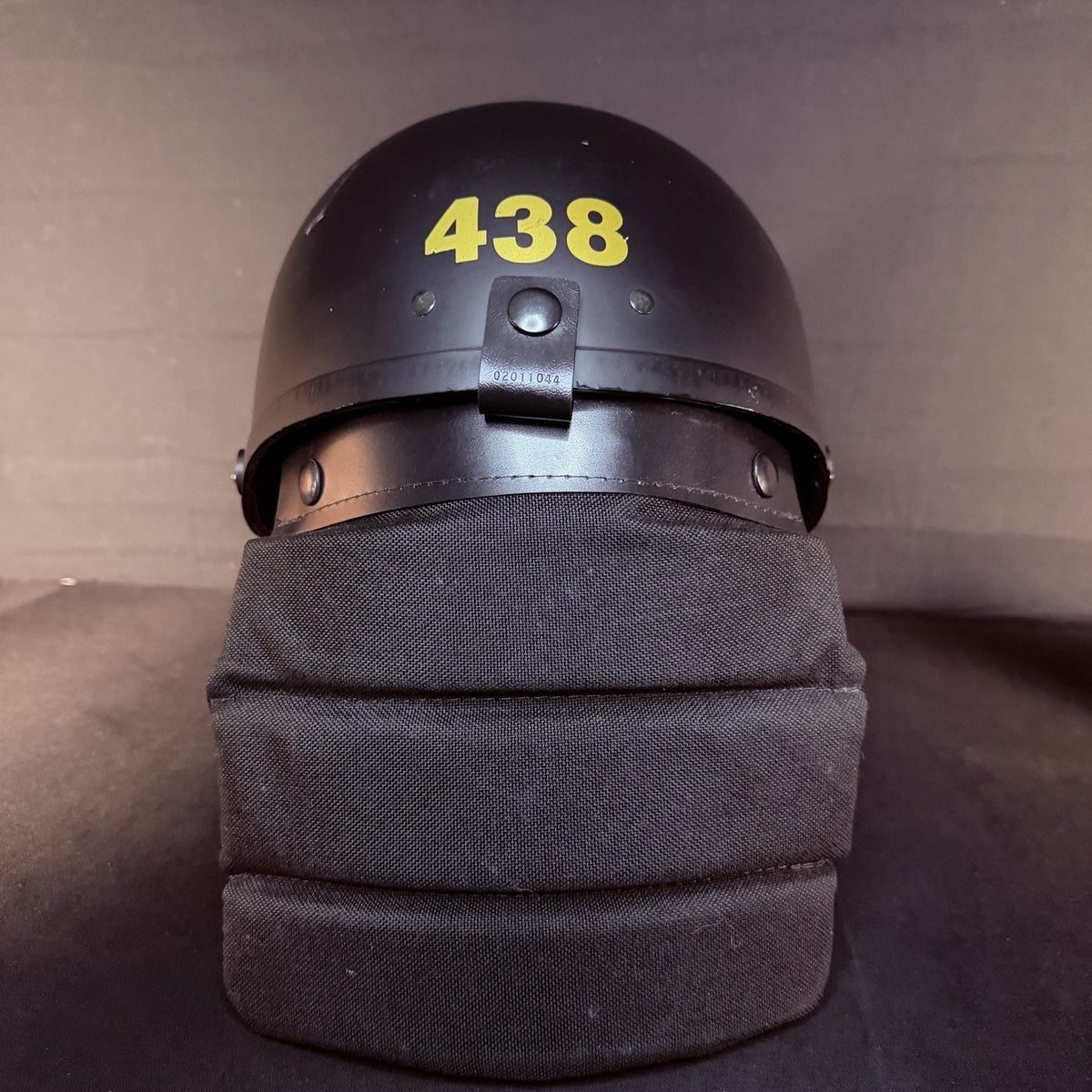 Crown Impact 906 Helmet Size Small C-3 Black USA Made Headgear Neck Protector