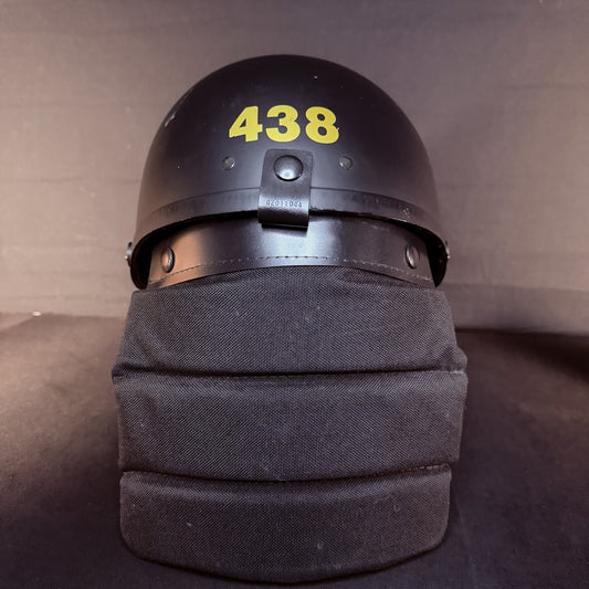 Crown Impact 906 Helmet Size Small C-3 Black USA Made Headgear Neck Protector