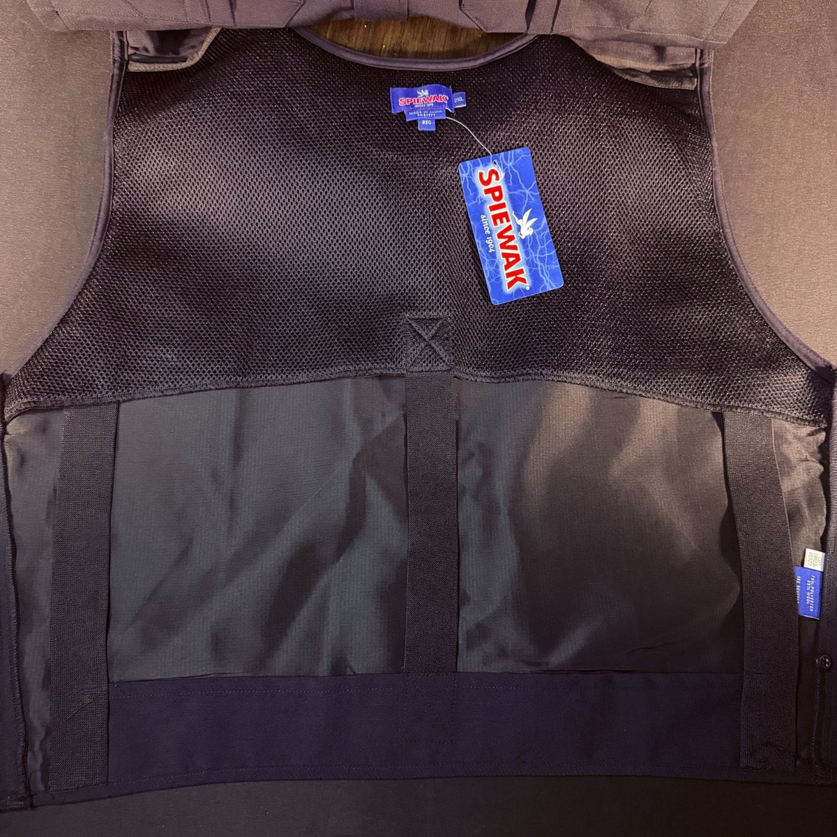 Spiewak Tactical Armor Carrier Vest Size 2XL Regular Dark Navy Mic Tab Duty Vest