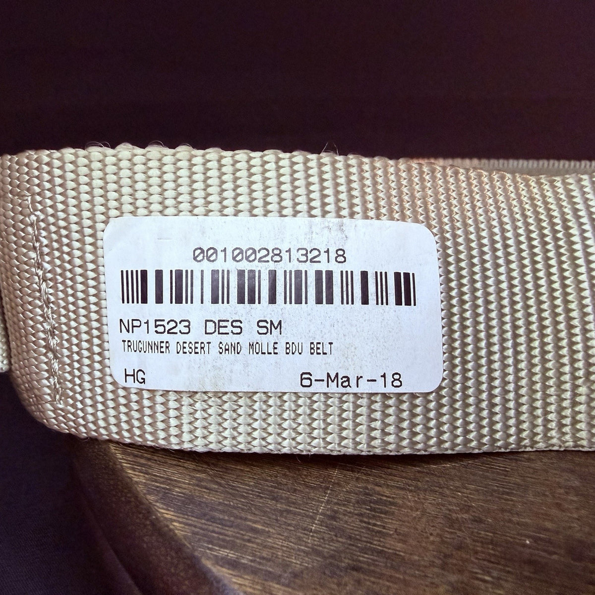 Patriot Outfitters Rigger Belt Size Small 28"- 32" MOLLE BDU 1523 Metal Buckle
