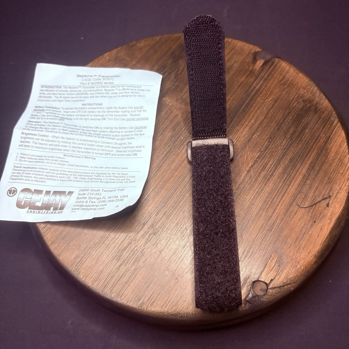Cejay Neptune Strap For Attachment, LED Signal Light Distress Beacon Strobe