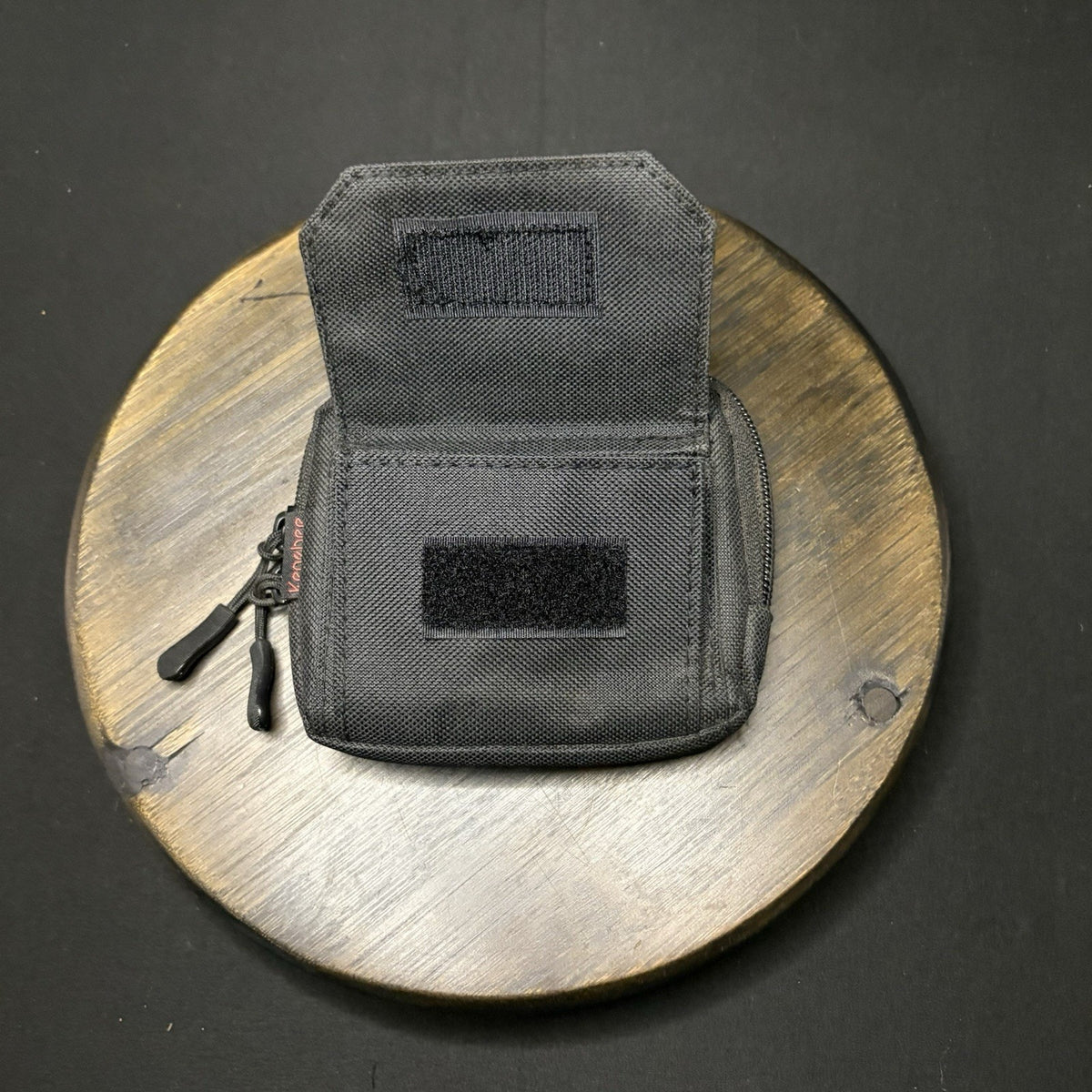 KEN BEE Tactical ID Pouch Size 5"x 4" Black Nylon Carrier Loop Attachment