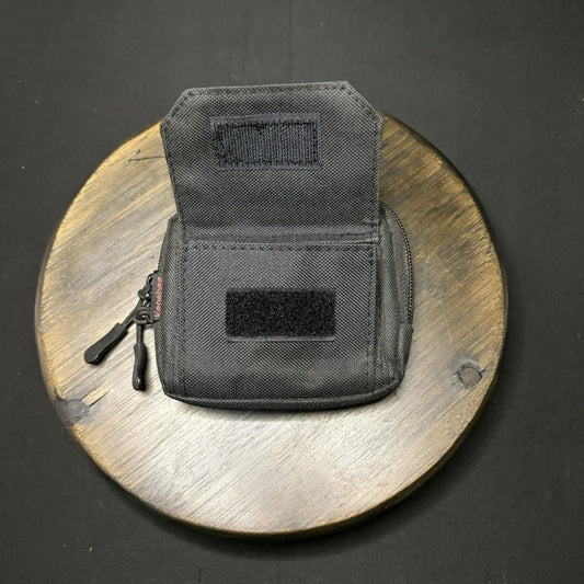 KEN BEE Tactical ID Pouch Size 5"x 4" Black Nylon Carrier Loop Attachment