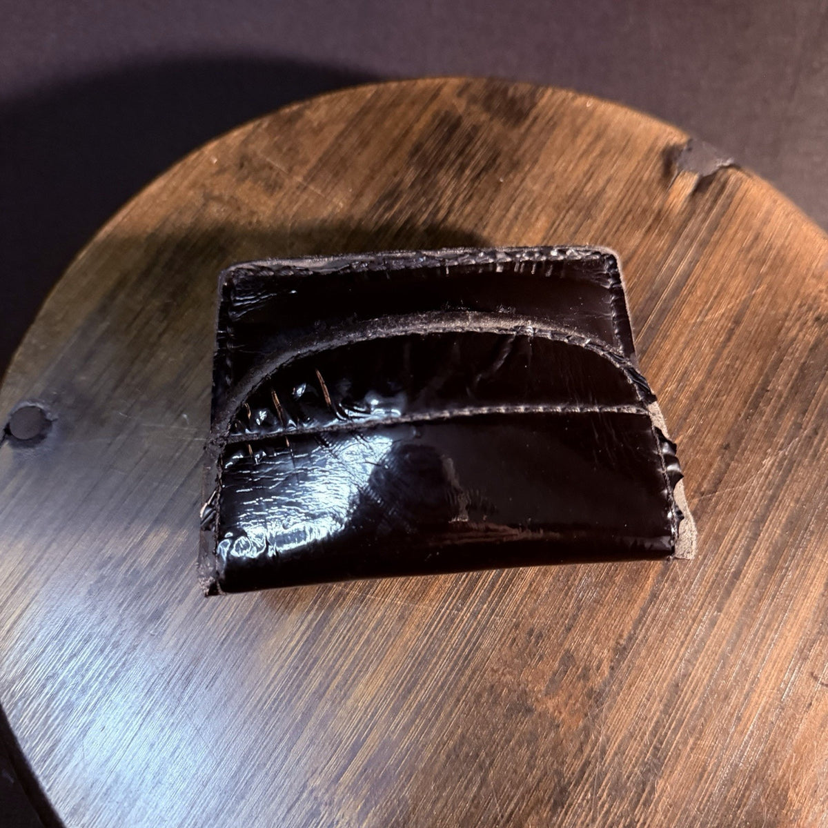 Don Hume Glove Pouch High Gloss Black High Gloss Leather Surgical Glove Case