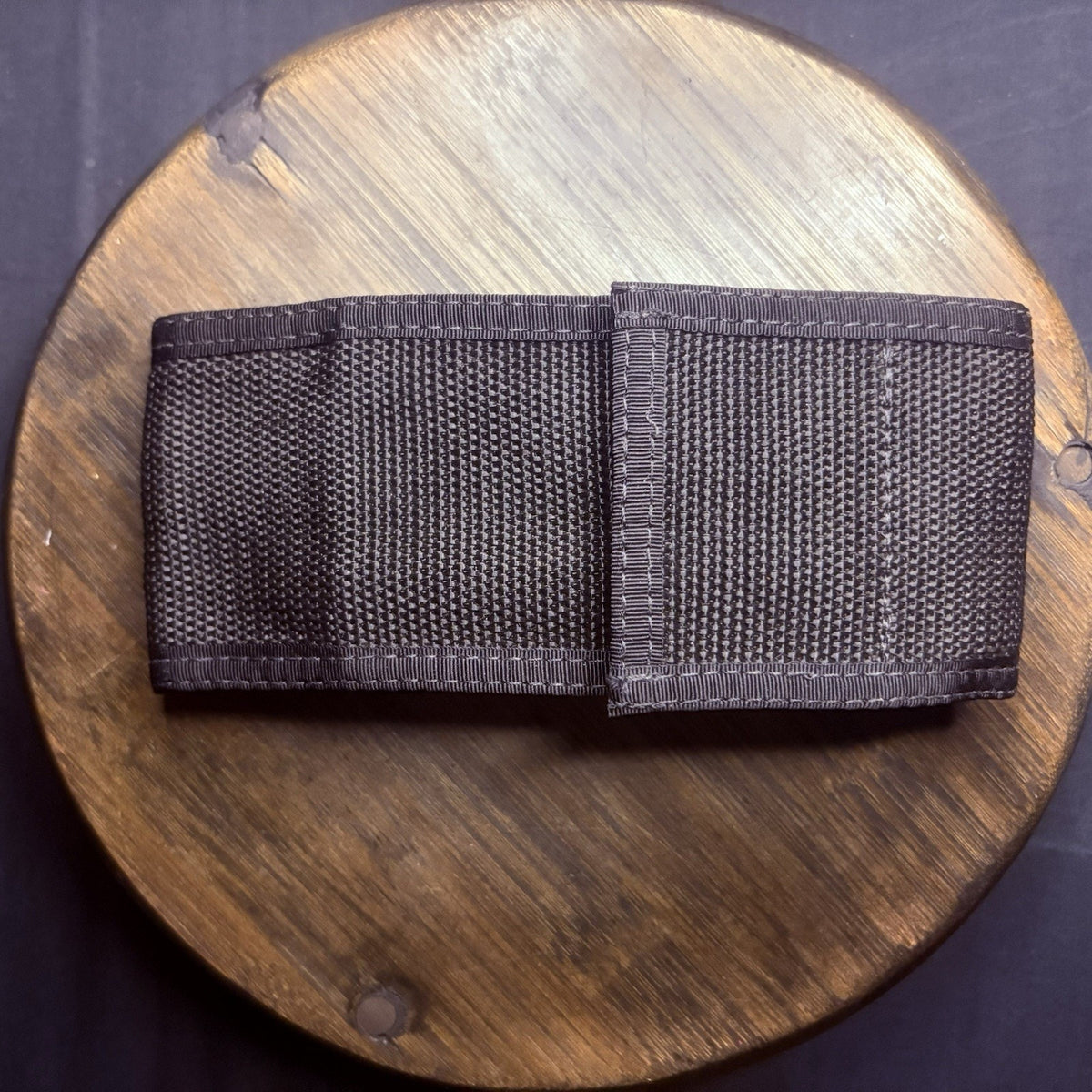 Nylon Pouch Black With Elastic Pockets And Belt Loop