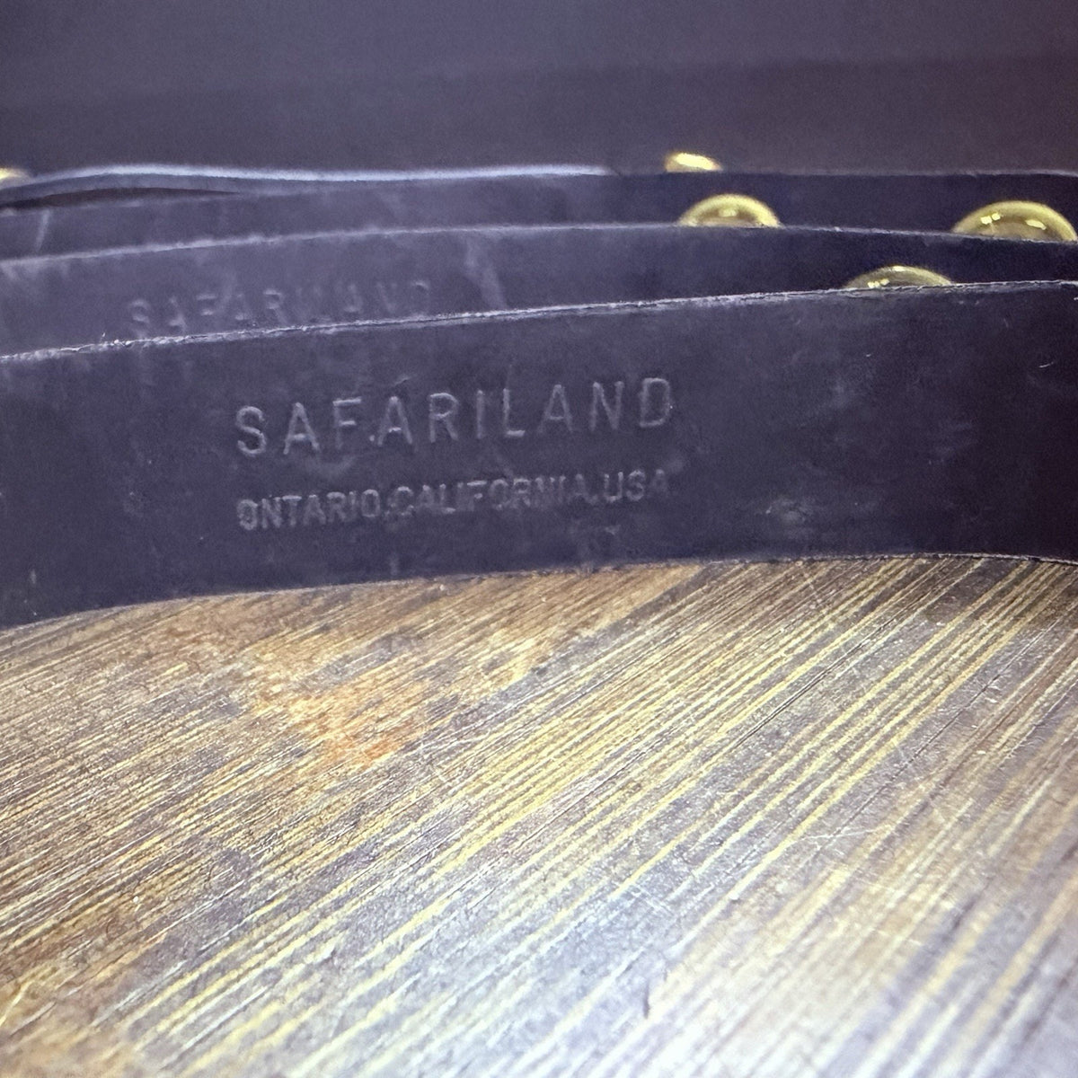 Safariland Belt Keeper 8" Black High Gloss With Brass Snaps Set Of 4