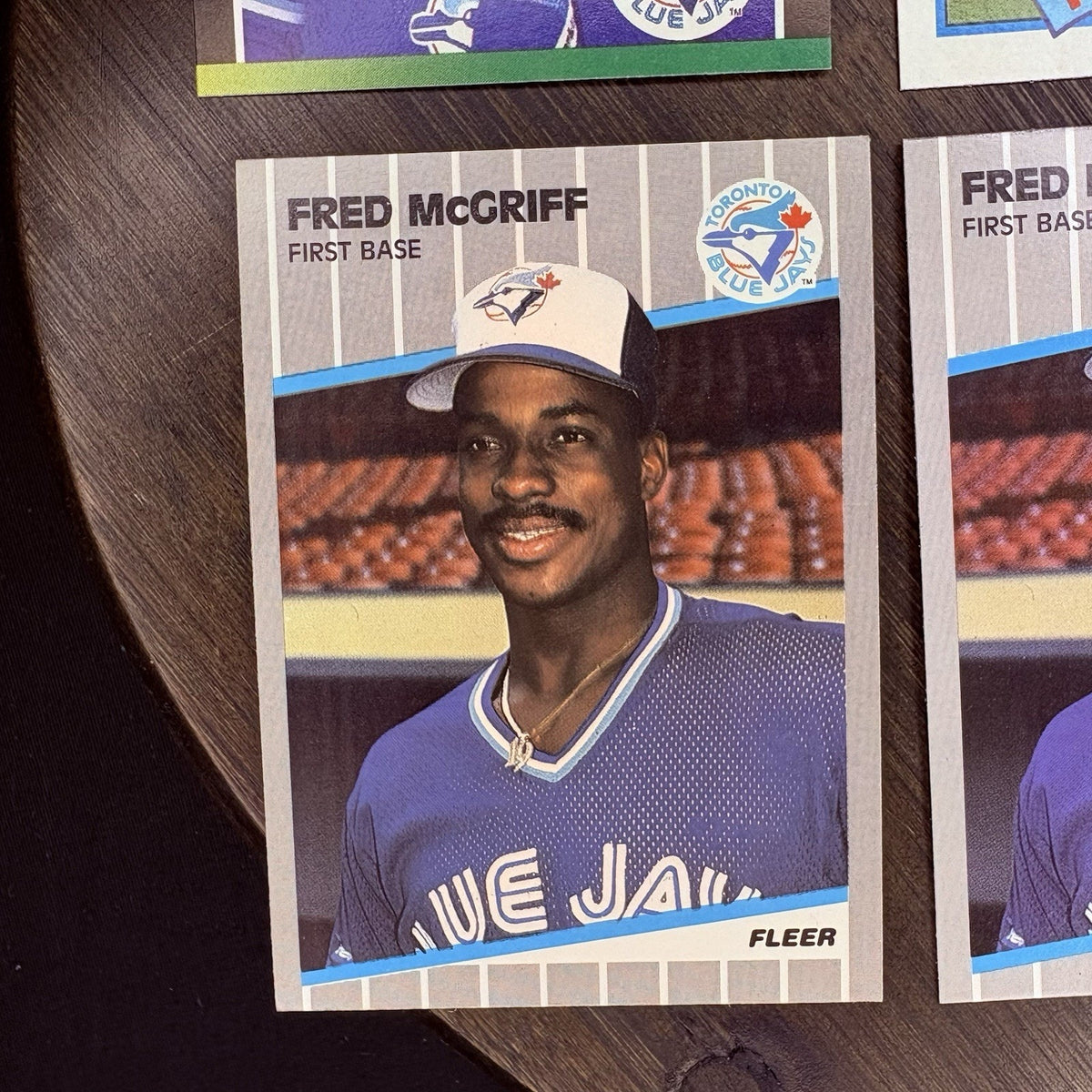 1989 Fred Mcgriff (Lot Of 6) Trading Cards BC-19, #240, #745 HIGH GRADE