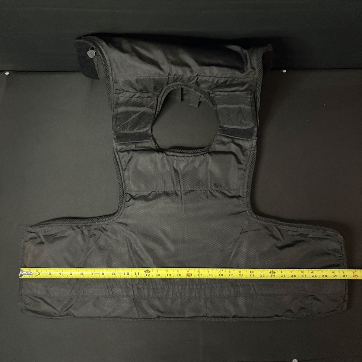 ABA Tactical Plate Carrier Vest Size Large Black With Pouches