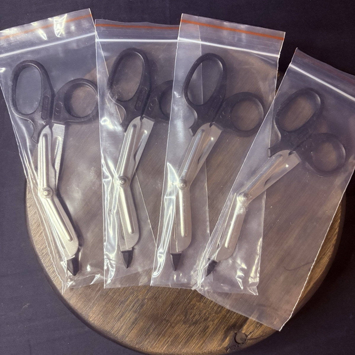 Trauma Shears 5.5" Stainless EMT Scissors w/Rubber Safety Tip Pack Of 4