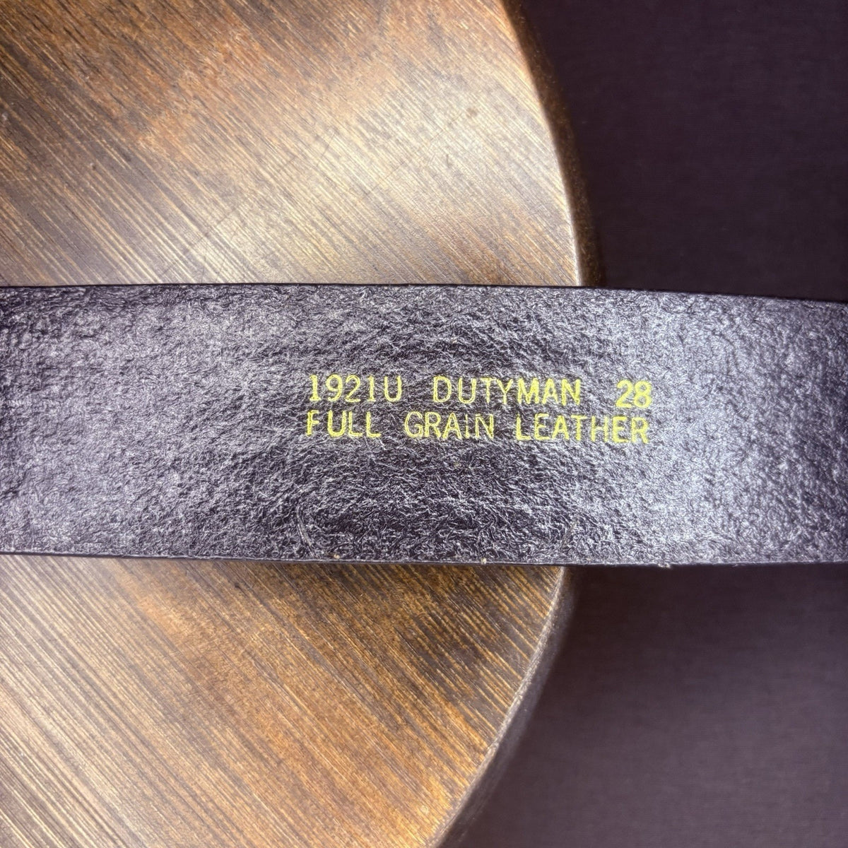 Dutyman Garrison Duty Belt Size 28" Chrome 3 Snap Closure Basketweave Leather