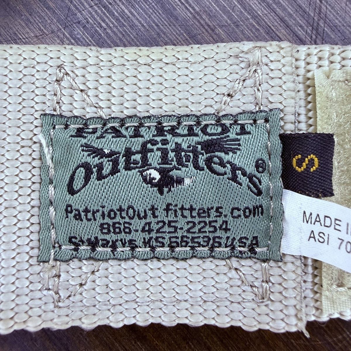 Patriot Outfitters Rigger Belt Size Small 28"- 32" MOLLE BDU 1523 Metal Buckle