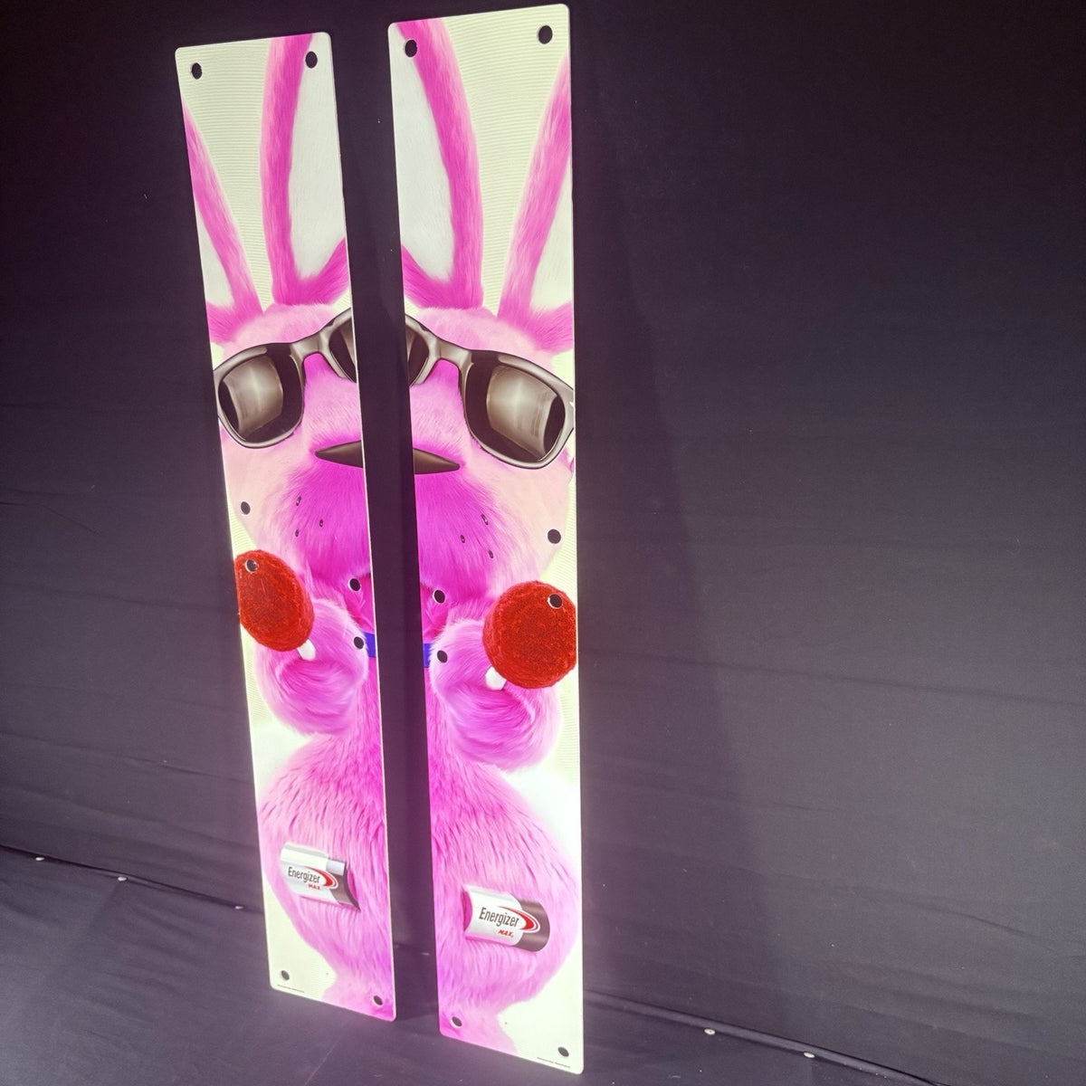 Energizer Bunny Display, Pink Bunny Signs Lot of 2