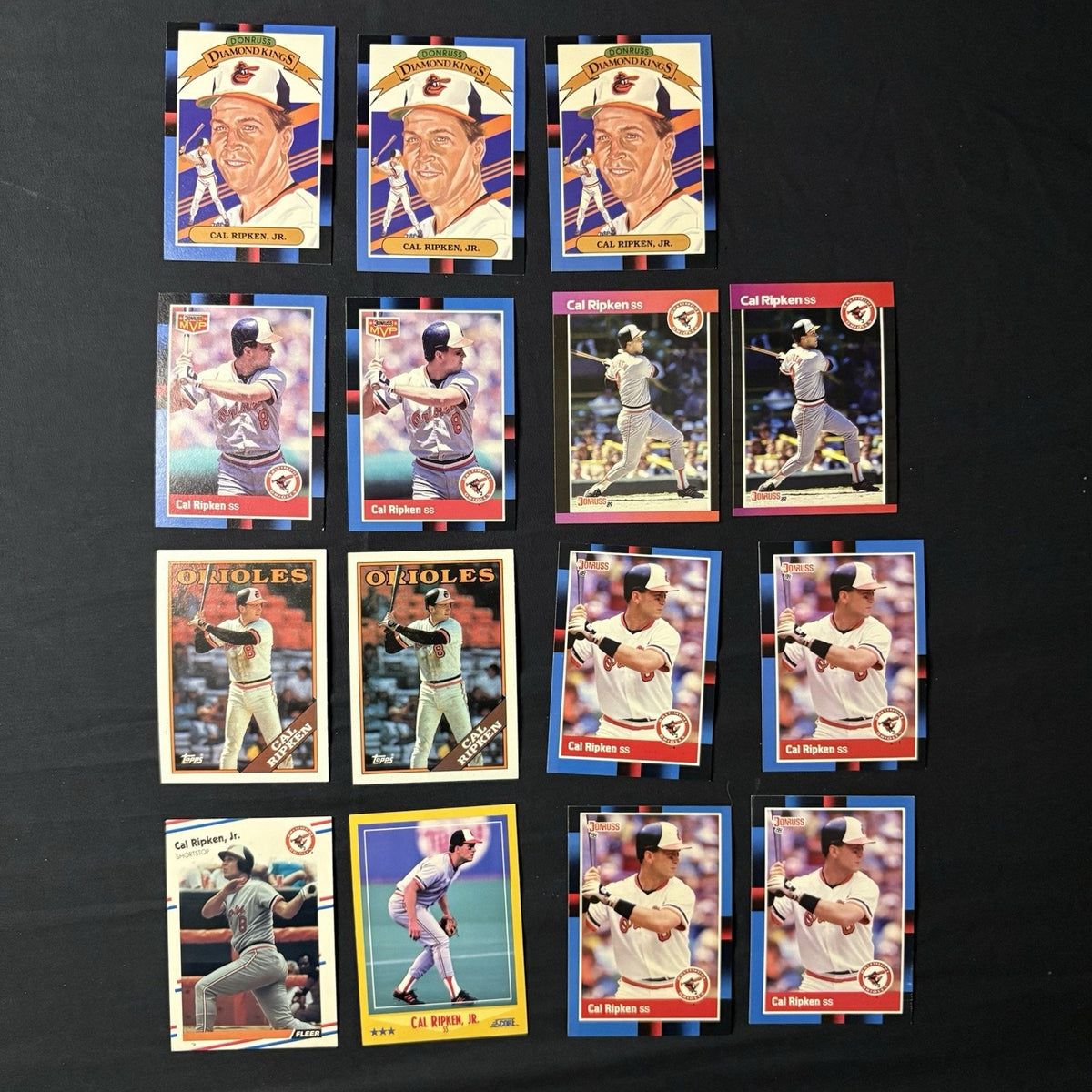 Cal Ripken Jr. 1988 Lot (15) High Grade Card Baltimore Orioles HOF Topps Donruss
