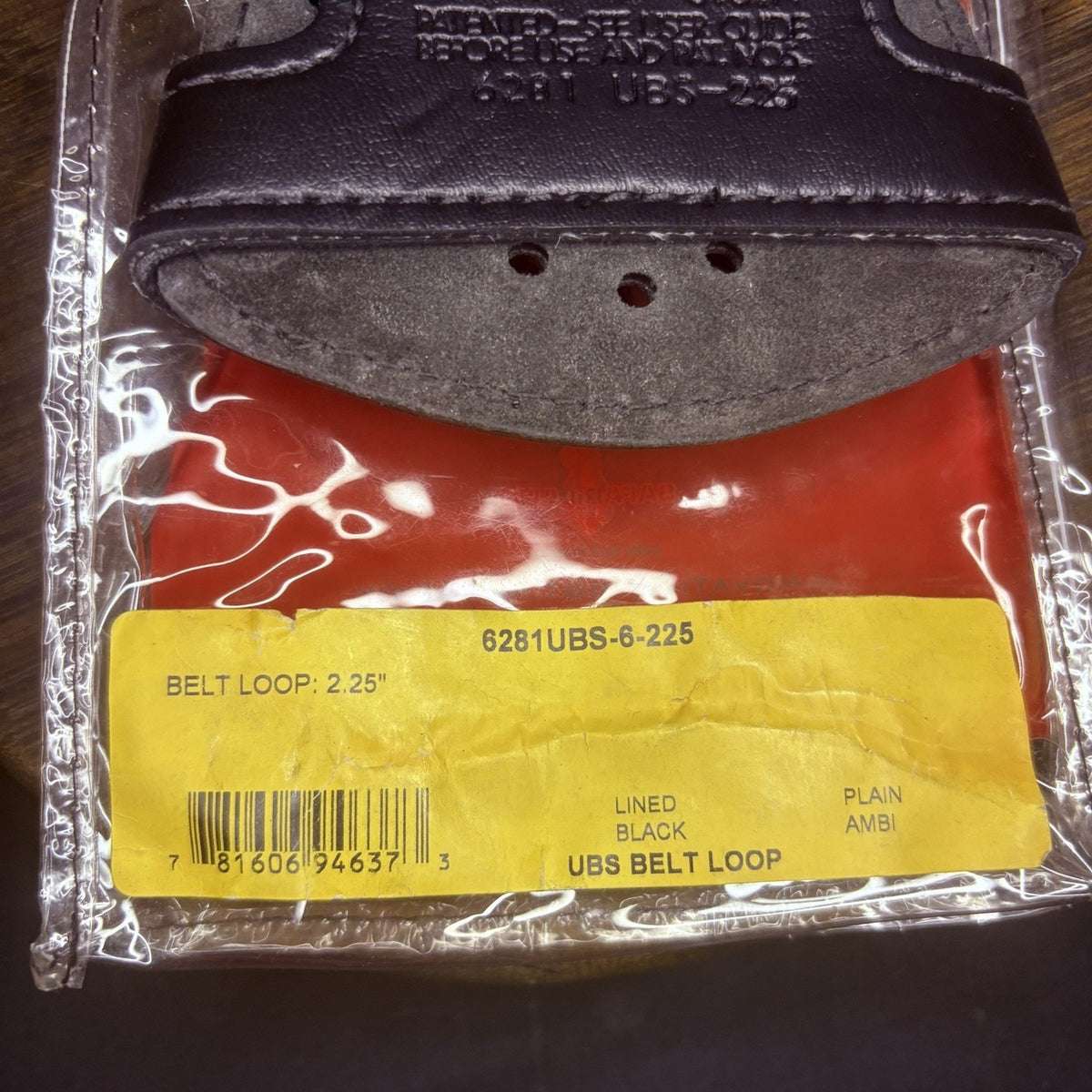 Safariland 6281 Conversion Belt Loop Slider For Taser EDW Holster UBS-6-225