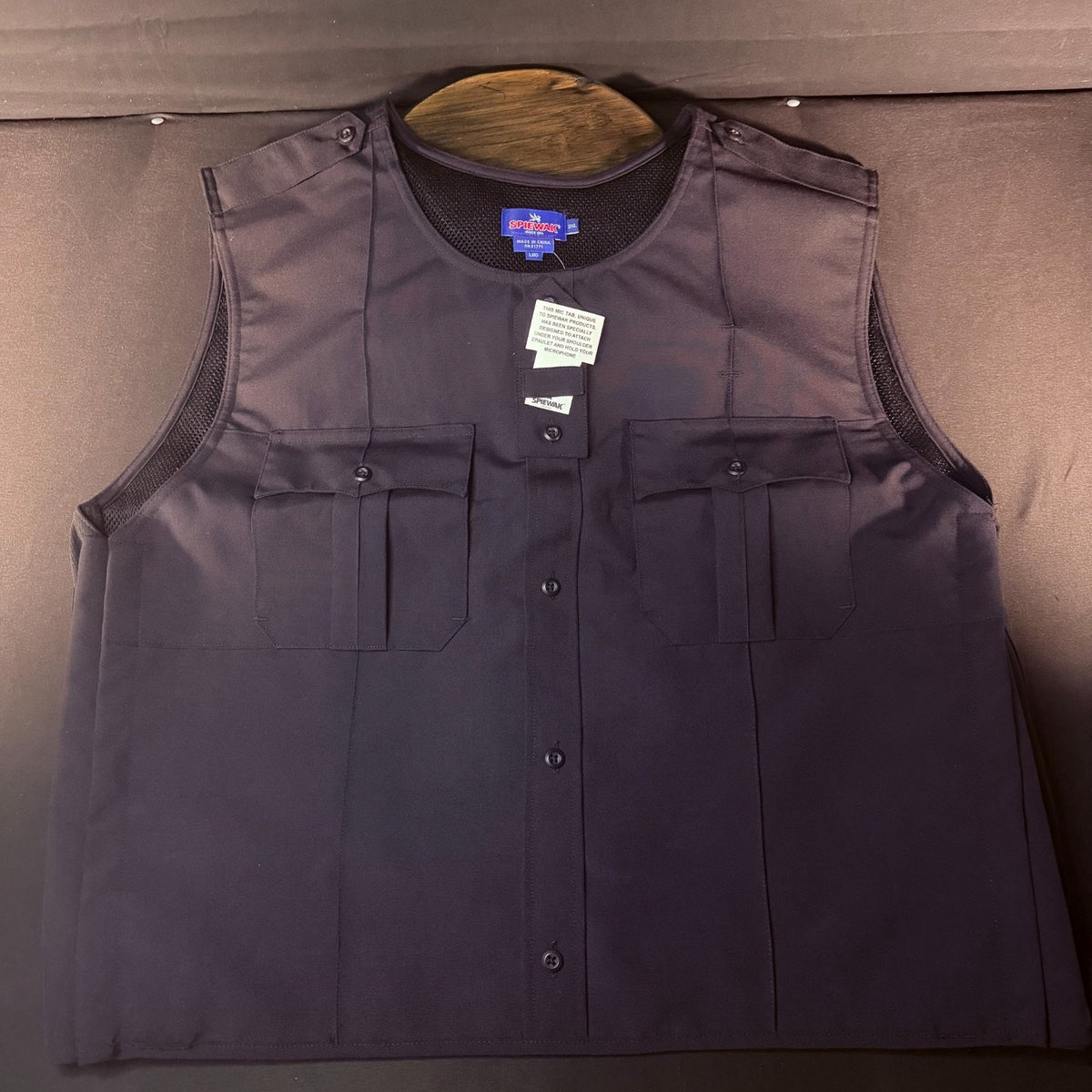 Spiewak Tactical Armor Carrier Vest Size 3XL Long Dark Navy Mic Tab Duty Vest