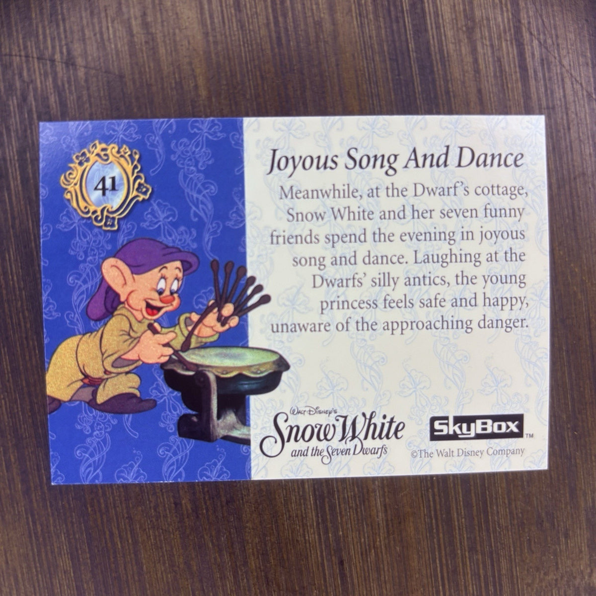Skybox Snow White Trading Card #41 "JOYOUS SONG AND DANCE" High Grade See Photos