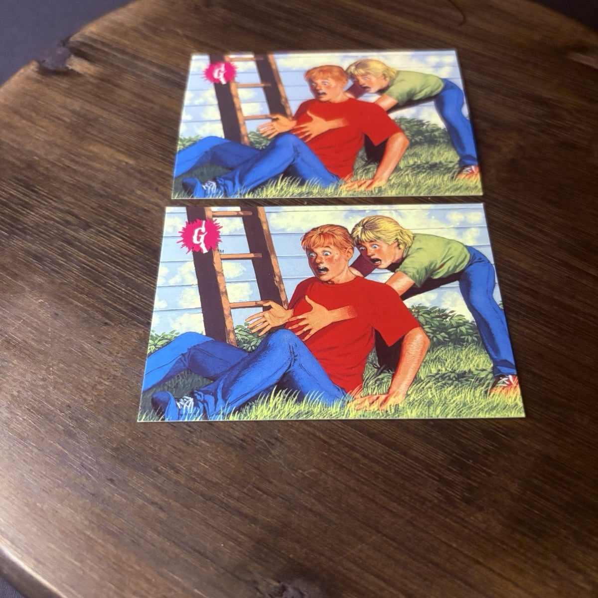 1996 Goosebumps Just Passing Through #28 Lot Of (2) High Grade Trading Cards