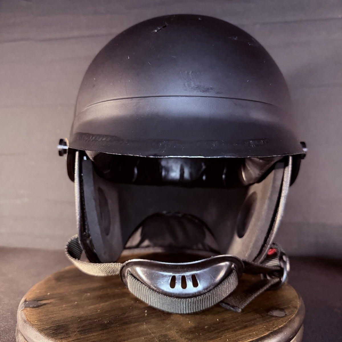 Crown Impact 906 Helmet Size Small C-3 Black USA Made Headgear Neck Protector
