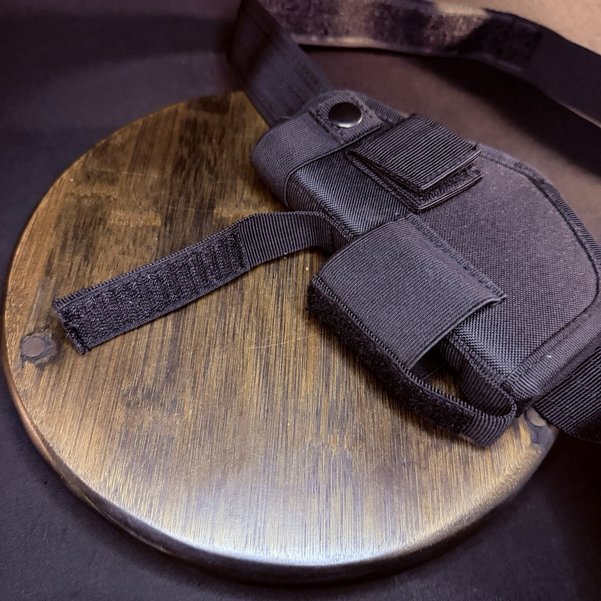 Pistol Holster with Belt Size XL Universal, Extra Magazine Pouch Black Nylon