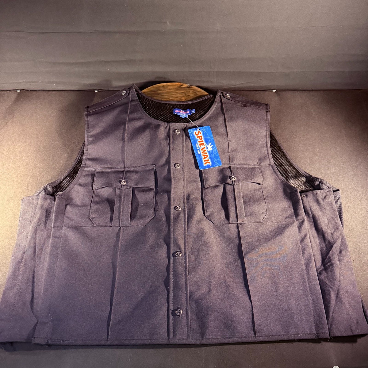 Spiewak Tactical Vest Size 2XL Long Dark Navy Soft Armor Carrier NO ARMOR