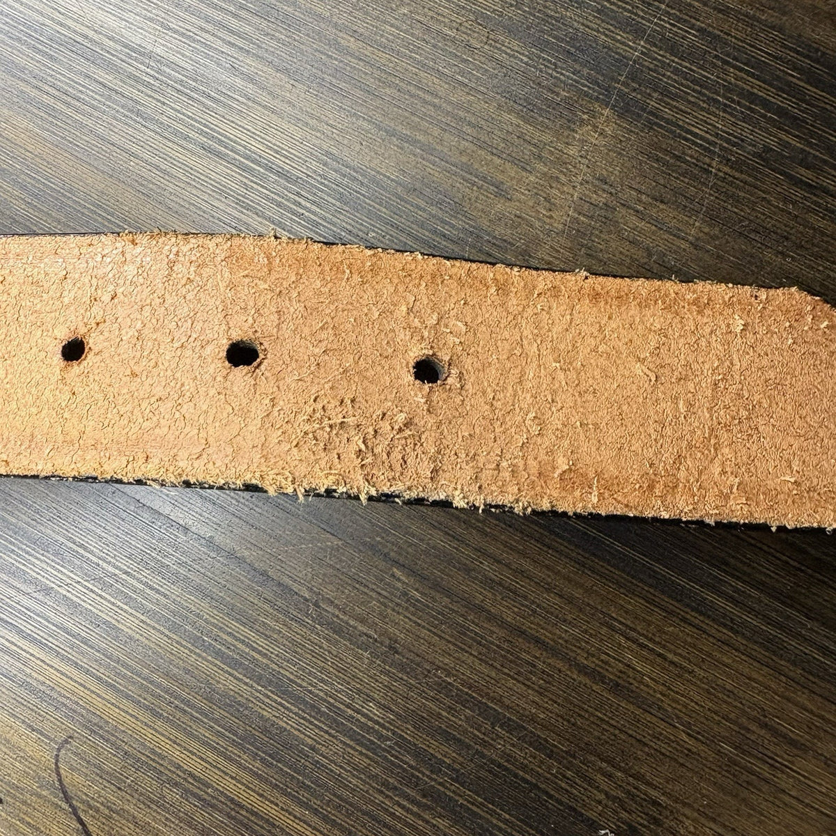 DutyMan Garrison Belt Size 32" Brown Leather Brass Buckle 1.5" Wide 1512U