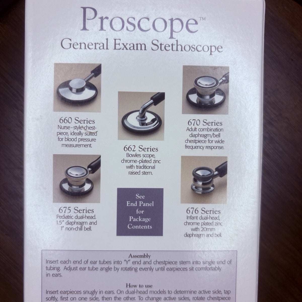 ProScope 660LV Stethoscope Lavender Size 31.5” For Blood Pressure New In Package