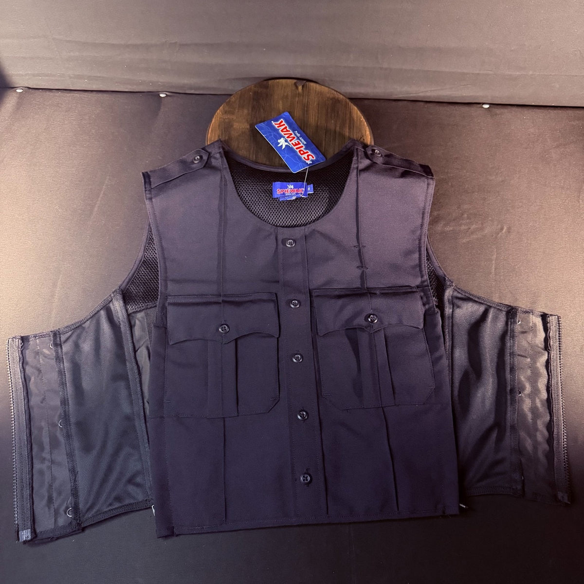 Spiewak Tactical Armor Carrier Vest Size 2XL XXL Long Dark Navy Mic Tab Duty